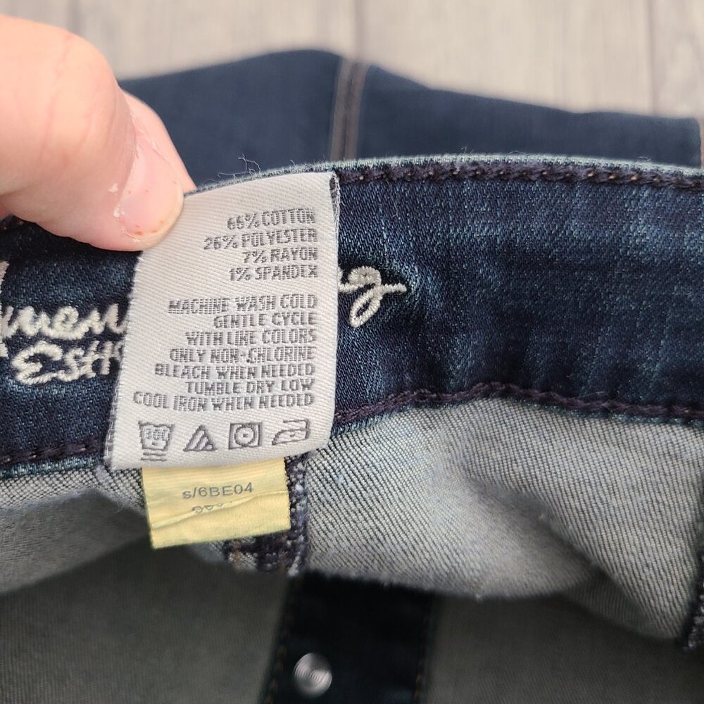 American Rag Junior Women's Denim Button-Front Mini Skirt Size 7 NWT - Picture 8 of 11